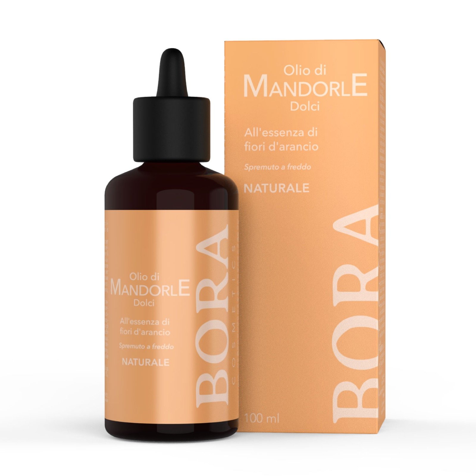 Flacone e astuccio Bora Olio di mandorle